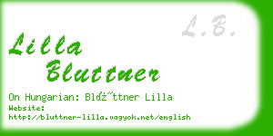 lilla bluttner business card